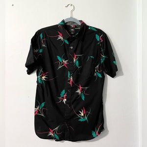 Short Sleeve Floral Button Shirt - Vans